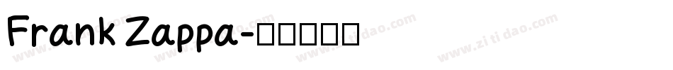 Frank Zappa字体转换